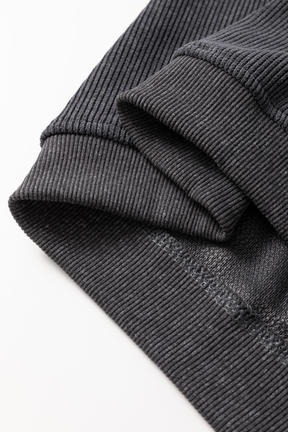 Women Gray Checkerboard Teach Graphic Corded Crew Neck Sweatshirt | Sweatshirts